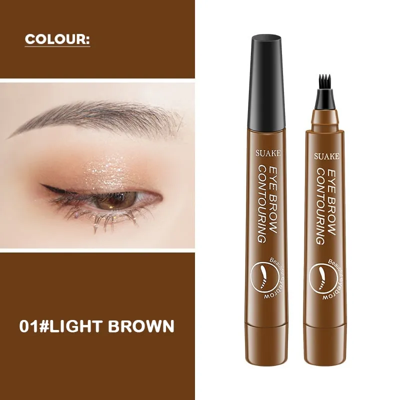 New Waterproof Eyebrow Pencil with Micro-Fork Tip
