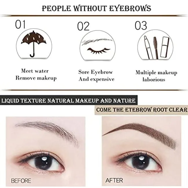 New Waterproof Eyebrow Pencil with Micro-Fork Tip