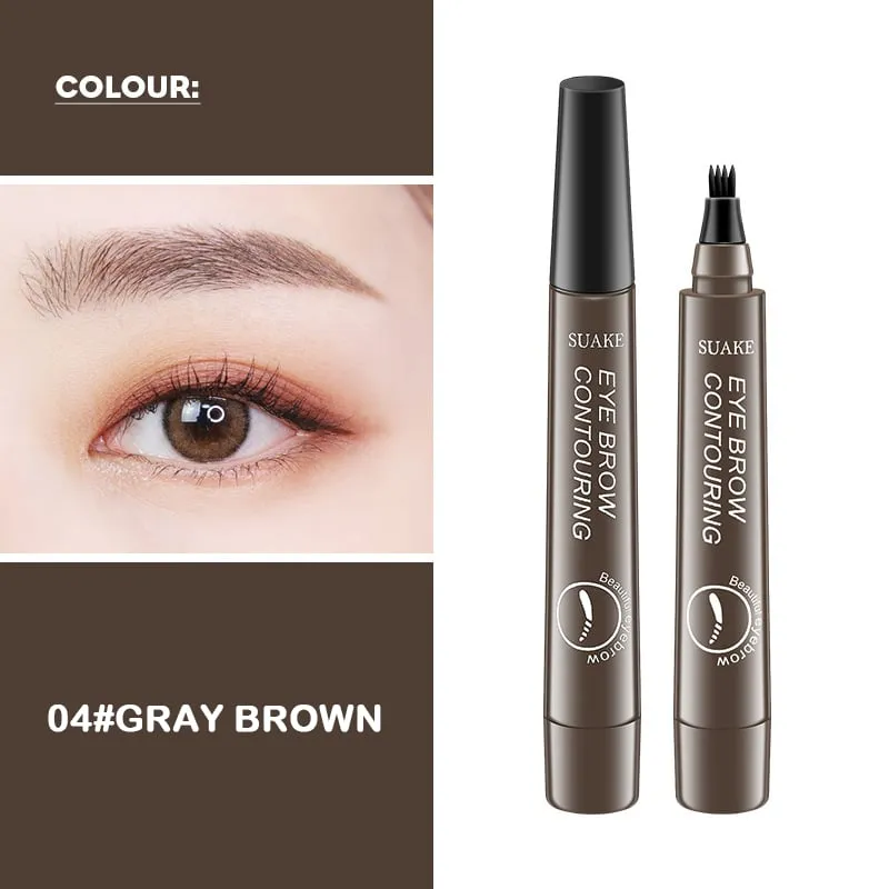 New Waterproof Eyebrow Pencil with Micro-Fork Tip