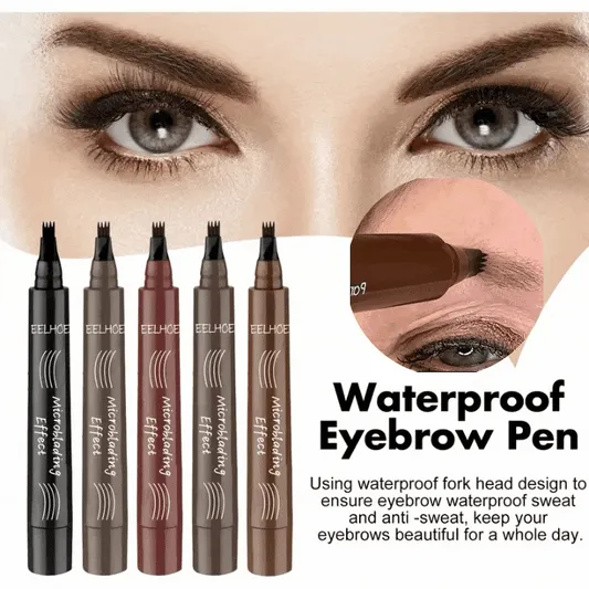 New Waterproof Eyebrow Pencil with Micro-Fork Tip