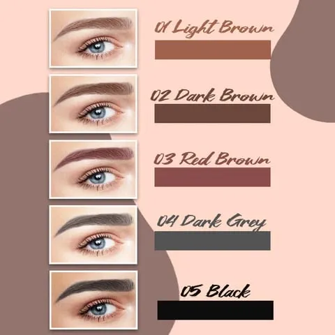 New Waterproof Eyebrow Pencil with Micro-Fork Tip