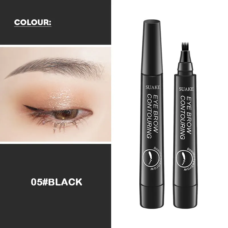 New Waterproof Eyebrow Pencil with Micro-Fork Tip
