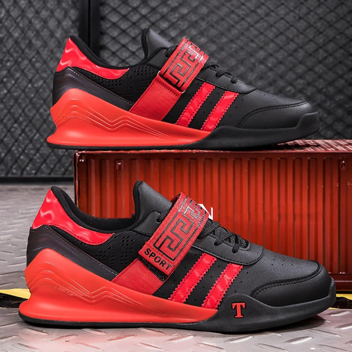 ONAIC Weightlifting Shoes for Mens Womens Gym Powerlifting Deadlift Shoes for Heavy Lifting Squat Shoes Fitness Cross Training