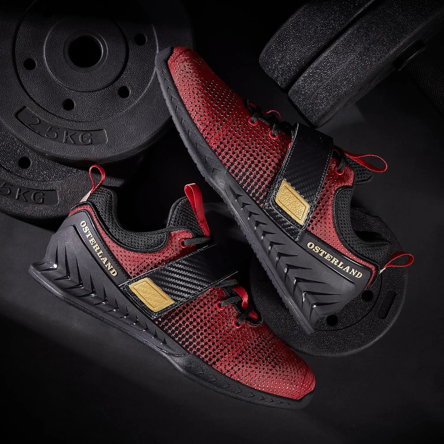 Osterland Weightlifting Shoes: High-Performance Footwear for Gym Powerlifting, Specifically Designed for Heavy Lifting, Deadlifting, Weight Training, Squat Shoes for Men Women