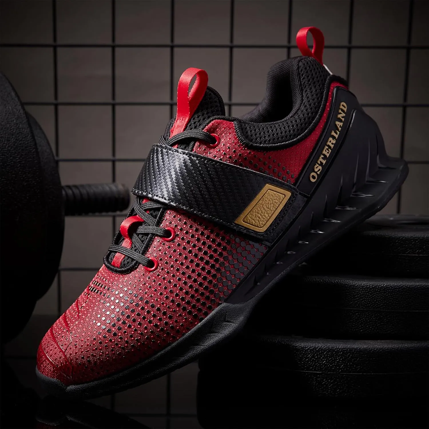 Osterland Weightlifting Shoes: High-Performance Footwear for Gym Powerlifting, Specifically Designed for Heavy Lifting, Deadlifting, Weight Training, Squat Shoes for Men Women