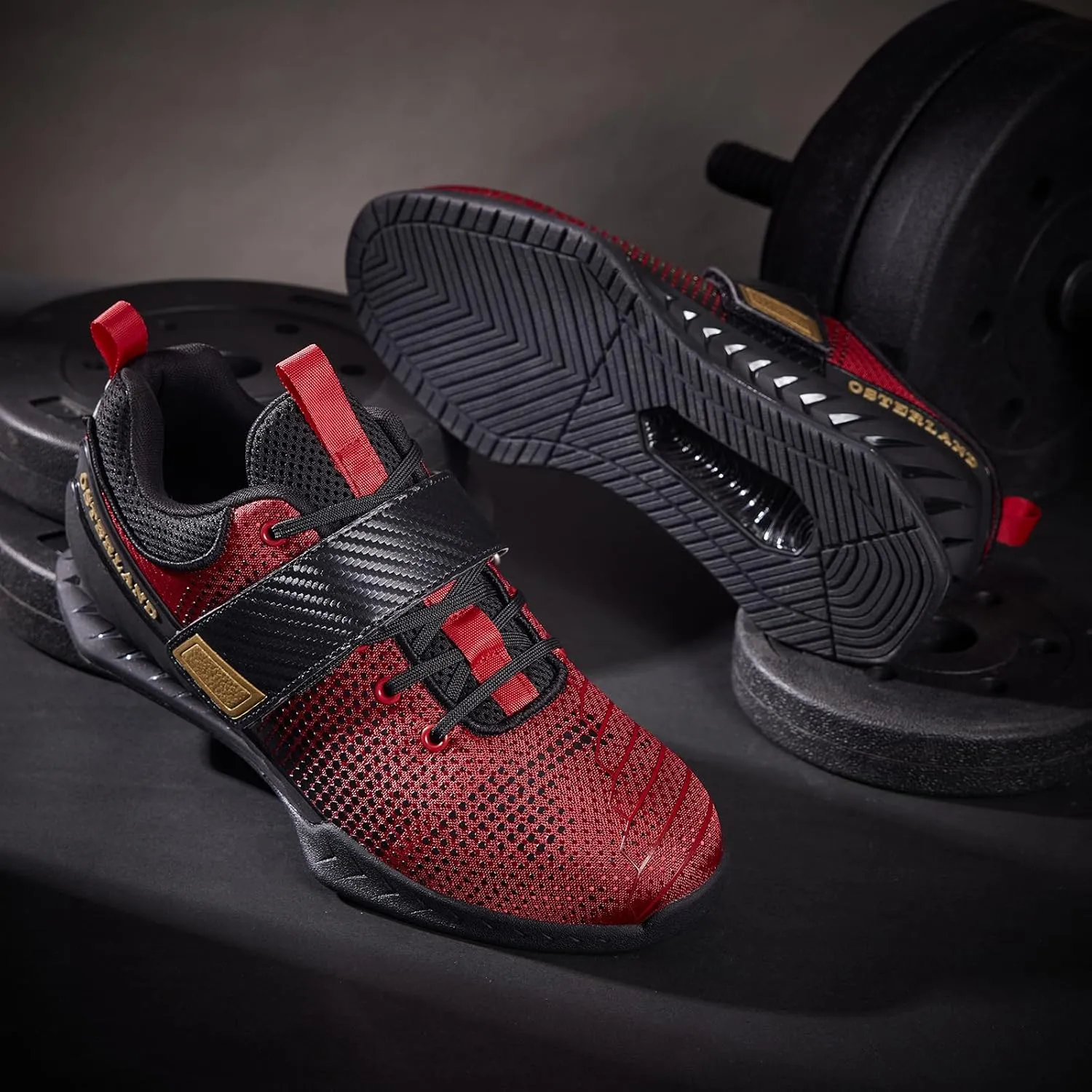 Osterland Weightlifting Shoes: High-Performance Footwear for Gym Powerlifting, Specifically Designed for Heavy Lifting, Deadlifting, Weight Training, Squat Shoes for Men Women