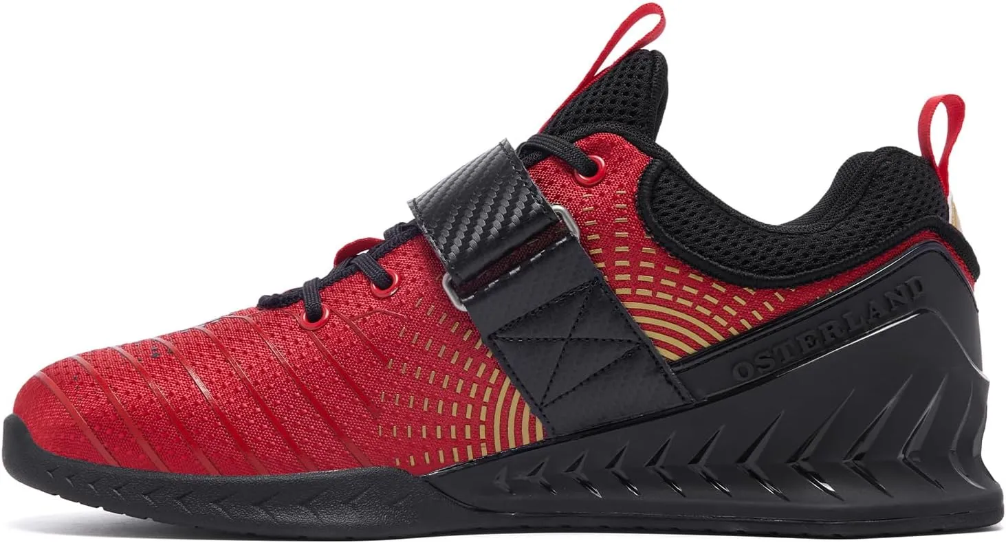 Osterland Weightlifting Shoes: High-Performance Footwear for Gym Powerlifting, Specifically Designed for Heavy Lifting, Deadlifting, Weight Training, Squat Shoes for Men Women