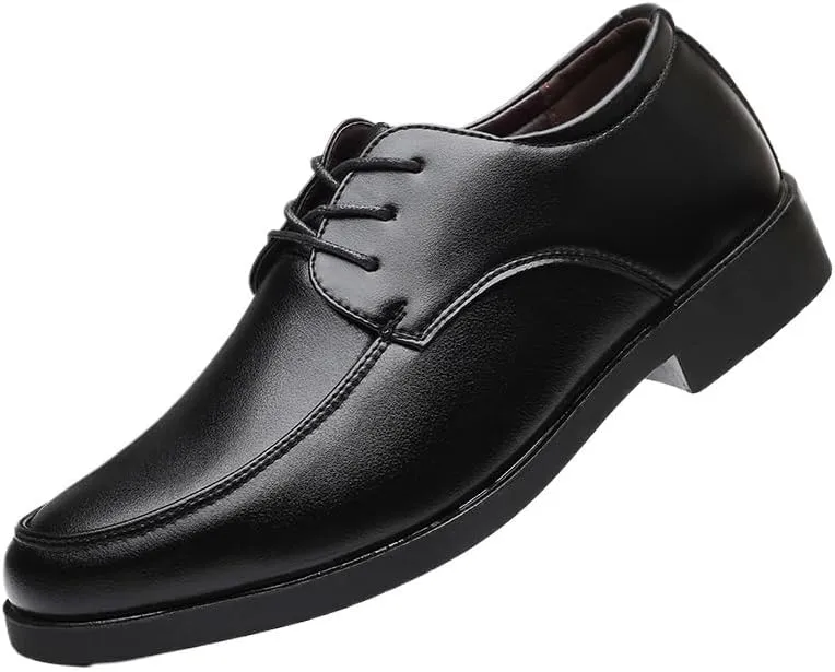 Oxford Shoes for Men's Fashion Lace Up Comfort Orthopedic Breathable Waterproof Leather Non Slip Anti-Slip Casual
