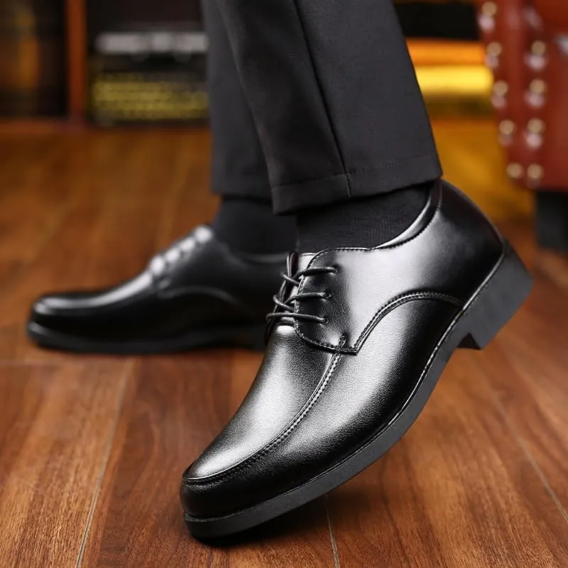 Oxford Shoes for Men's Fashion Lace Up Comfort Orthopedic Breathable Waterproof Leather Non Slip Anti-Slip Casual