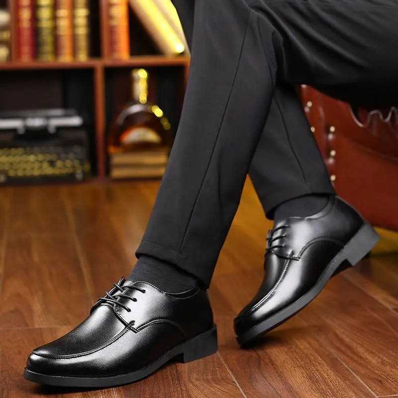 Oxford Shoes for Men's Fashion Lace Up Comfort Orthopedic Breathable Waterproof Leather Non Slip Anti-Slip Casual