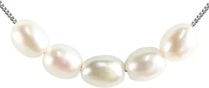 PEARLIE Dainty Pearl Pendant Necklaces for Women Delicate Choker Necklaces Handmade Freshwater Pearl Chain Necklace Lady Summer Costume Accessories