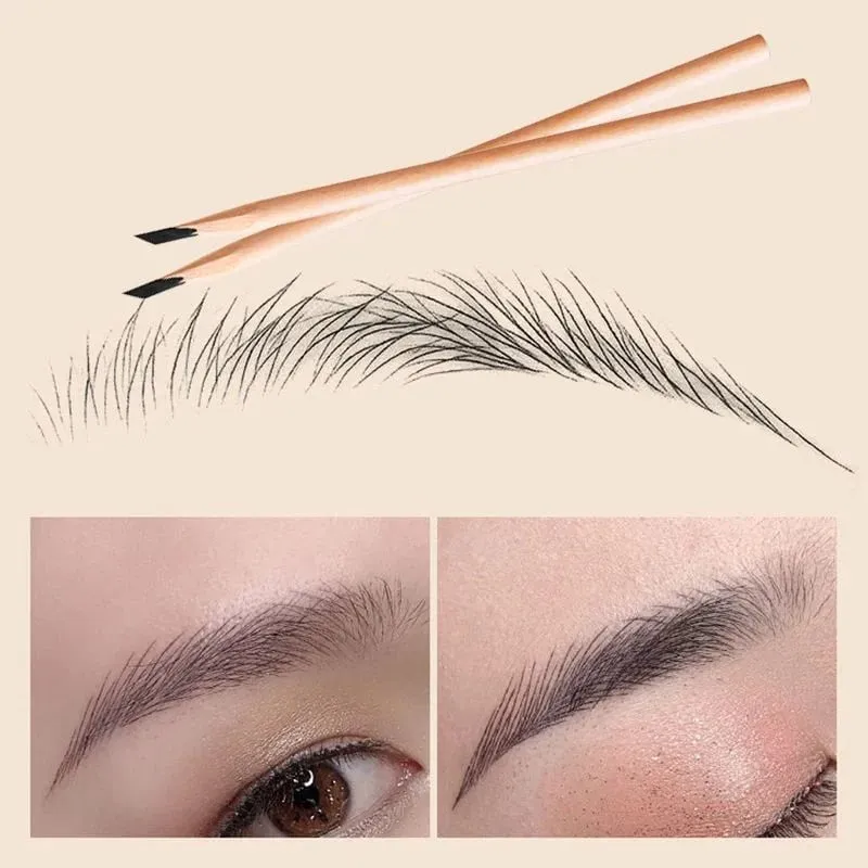 Pencil for waterproof wooden eyebrow