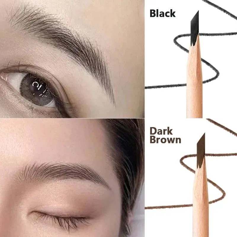 Pencil for waterproof wooden eyebrow