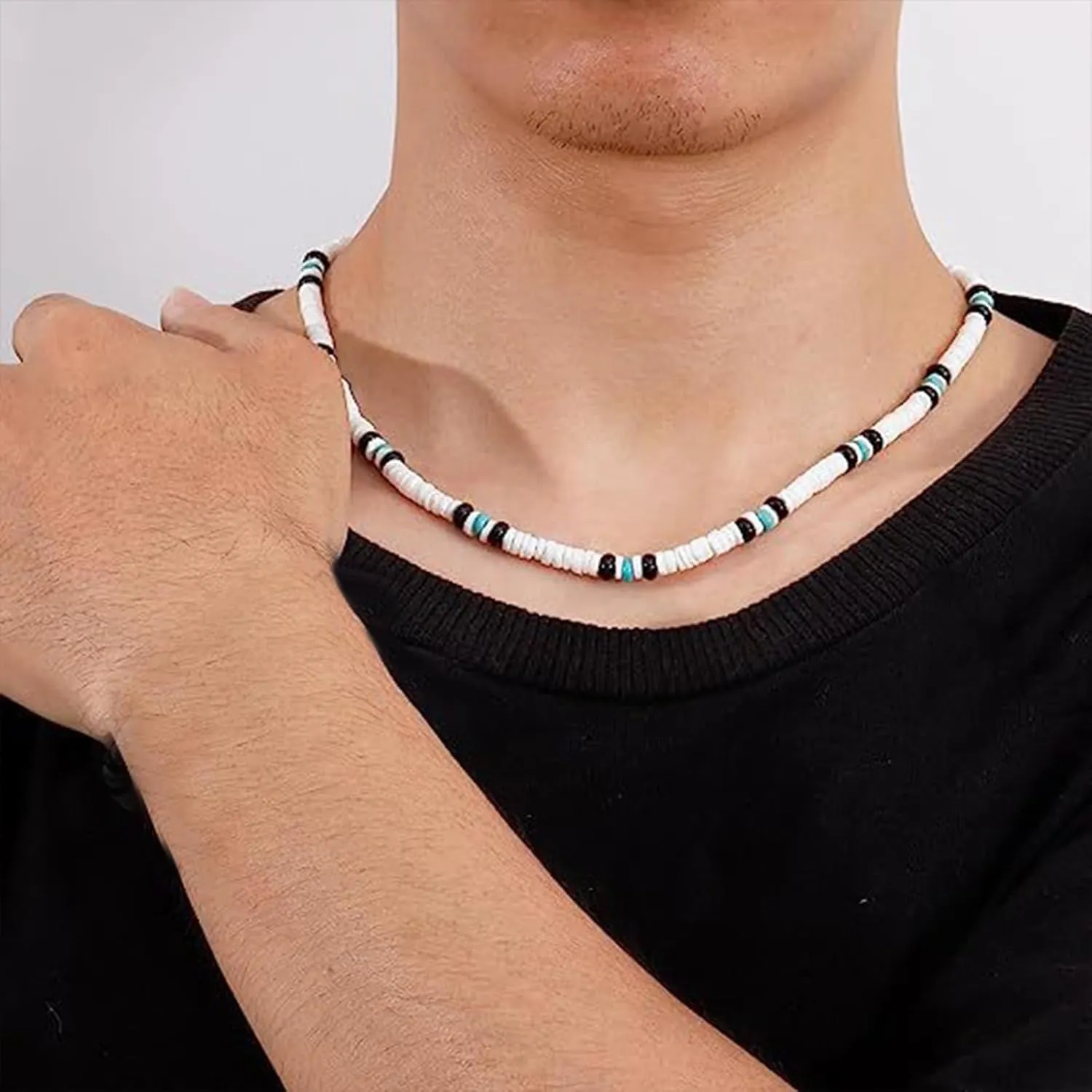 Puka Shell Necklace Men Summer Surfer Necklace Seashell Necklace for Women Beach Necklace for Men Beach Jewelry