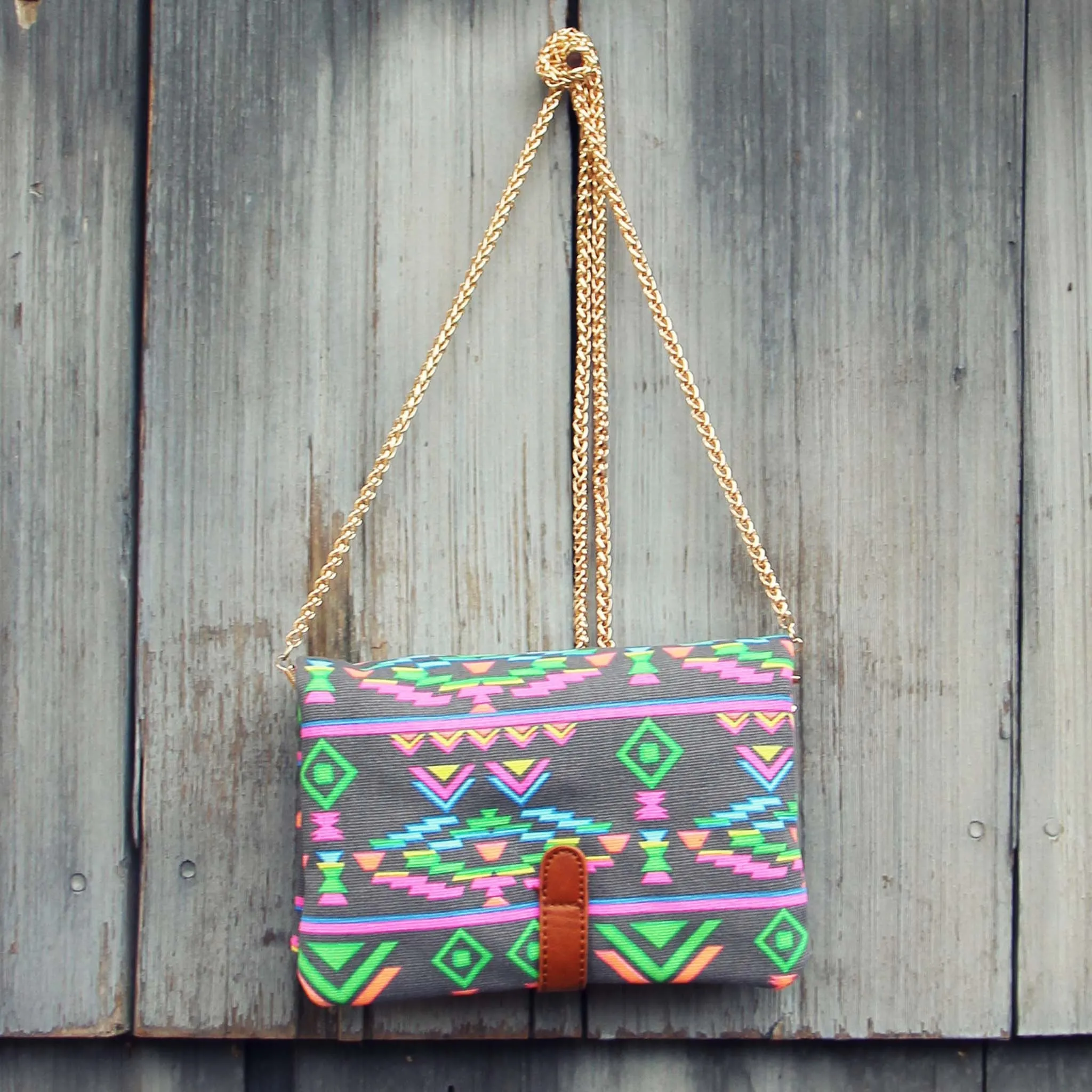 Rio Cross Body Tote in Gray