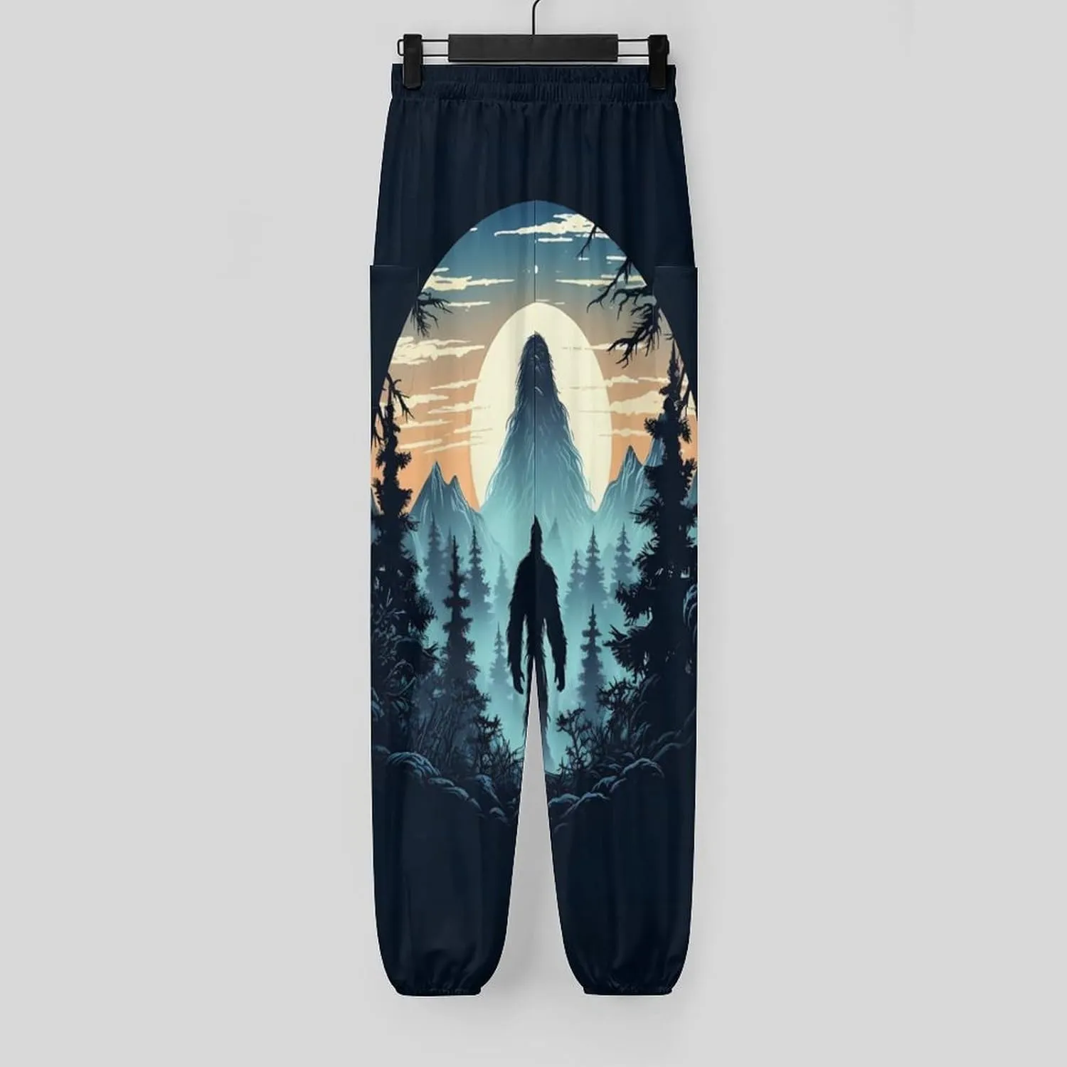 Sasquatch Bigfoot Women's Harem Pants Lightweight Yoga Pants Beach Pants Dance Trousers with Pockets