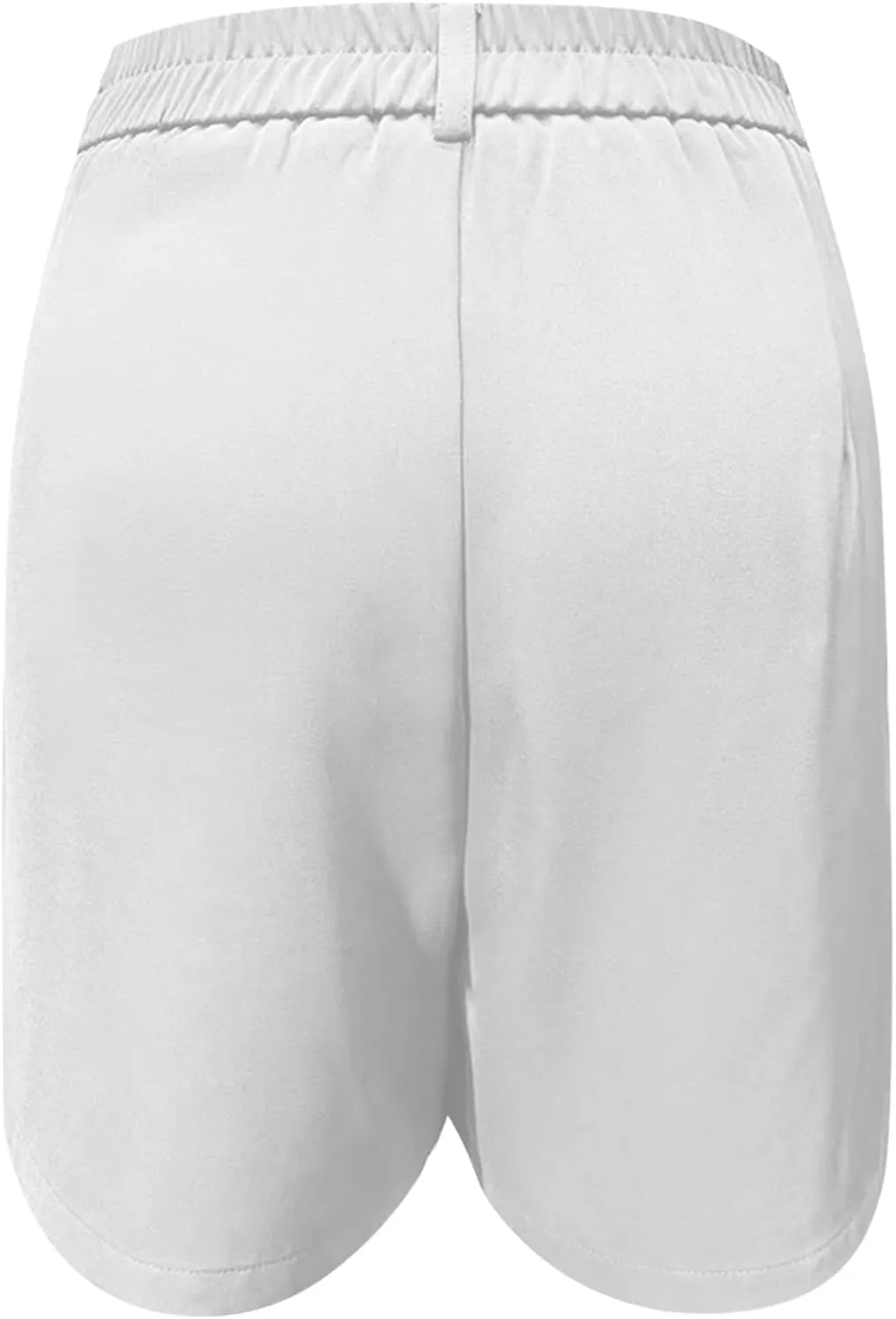 Shorts for Women Dressy Casual Loose Summer Wide Leg Elastic Waist Work Business Office Trouser Shorts with Pockets