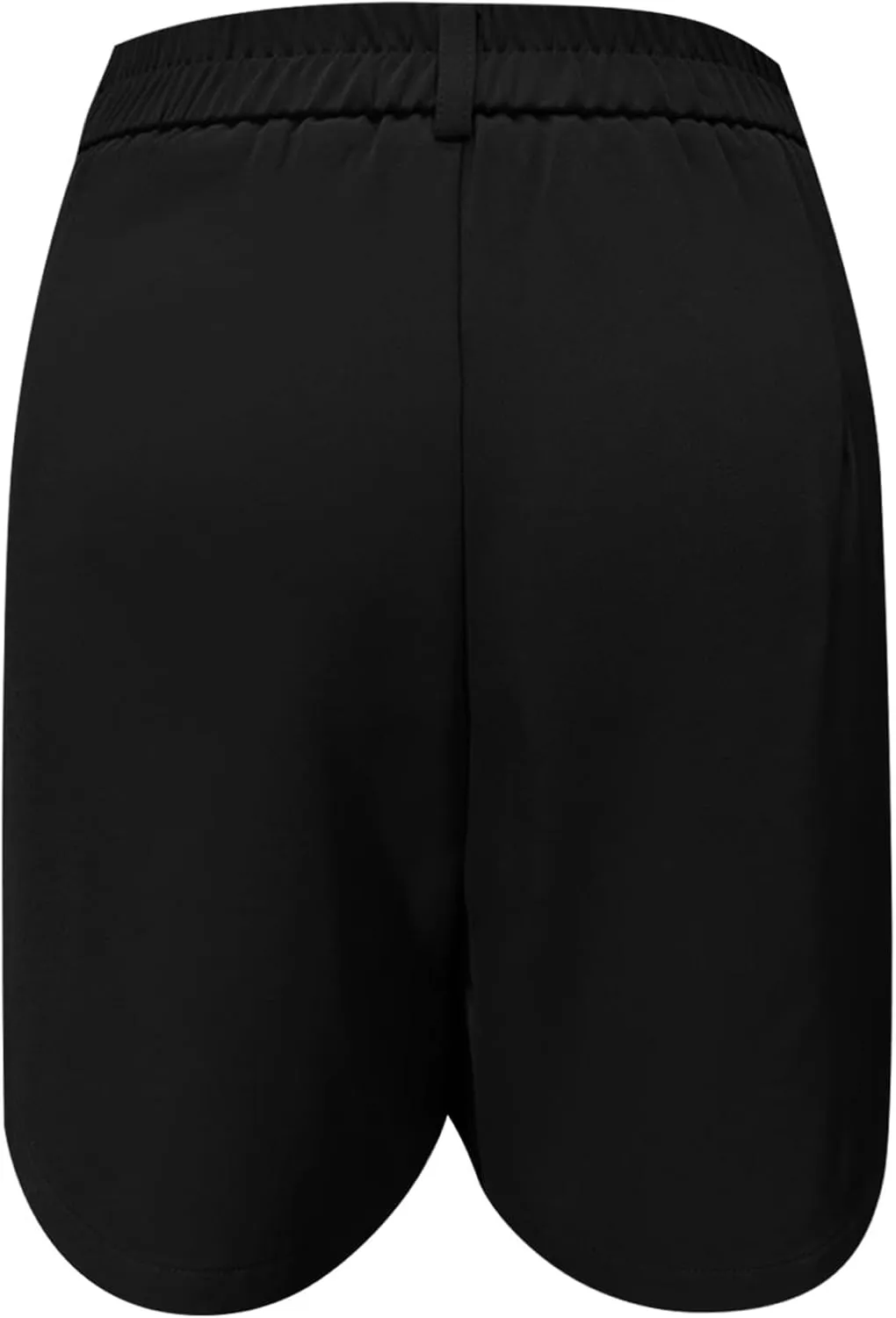 Shorts for Women Dressy Casual Loose Summer Wide Leg Elastic Waist Work Business Office Trouser Shorts with Pockets