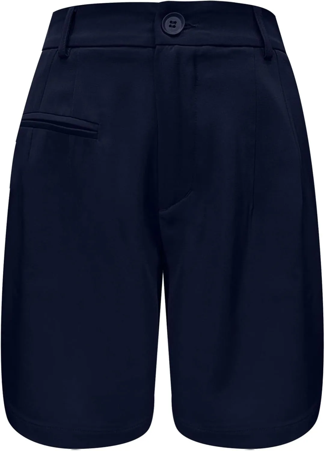 Shorts for Women Dressy Casual Loose Summer Wide Leg Elastic Waist Work Business Office Trouser Shorts with Pockets