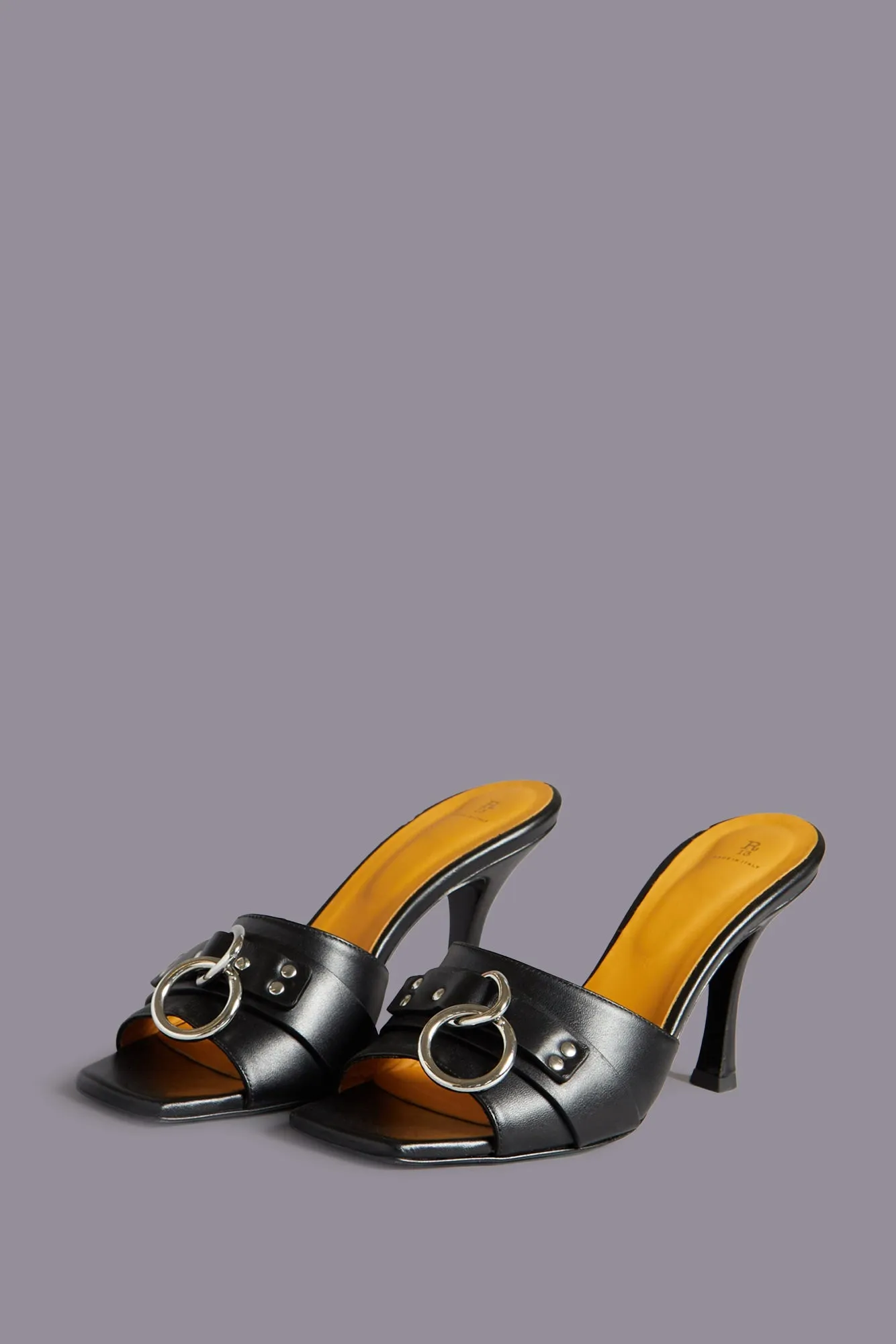 SID HEELED HARNESS SLIDE - BLACK