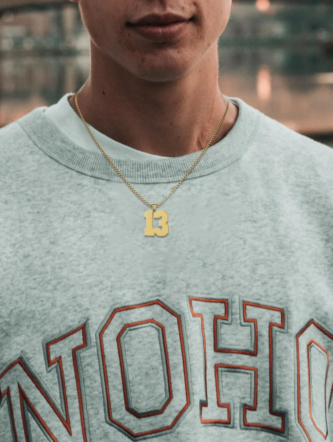 SKQIR Number Necklace for Men Black Baseball Jersey Number Pendant for Boys Athletes Number Chain Pendant for Boys Sport Stainless Steel necklace Stocking Stuffers Christmas New Year Gifts for Men