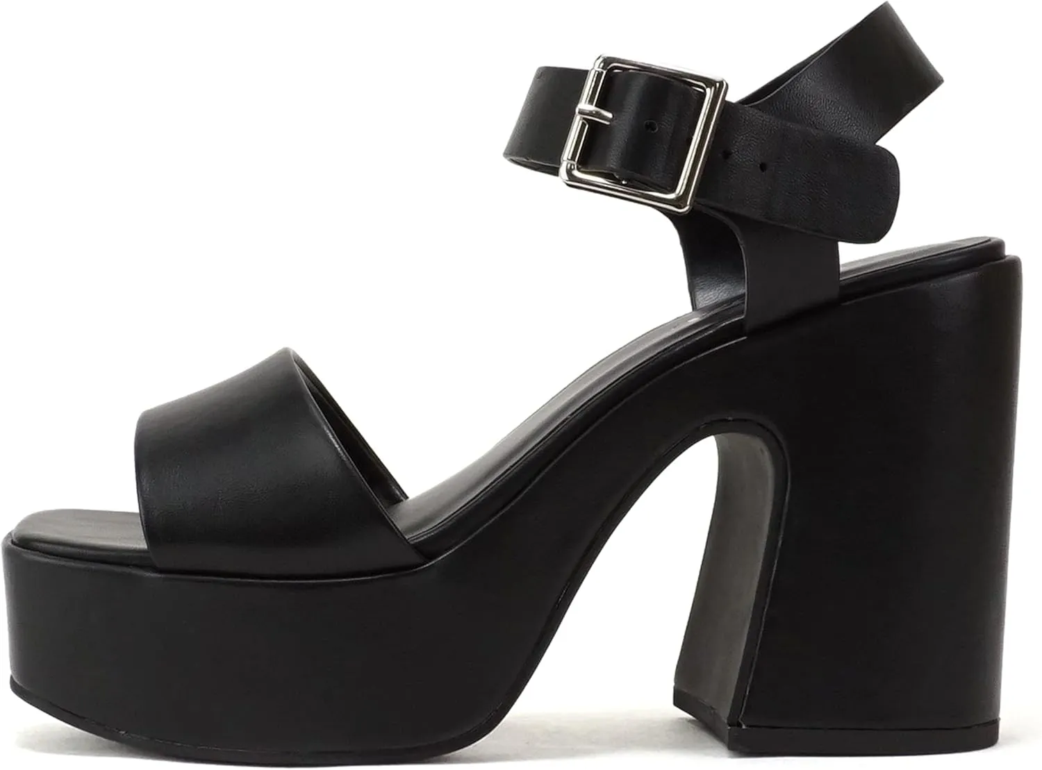 Soda Launch ~ Women Open Toe Ankle Strap Platform Chunky High Heeled Sandal
