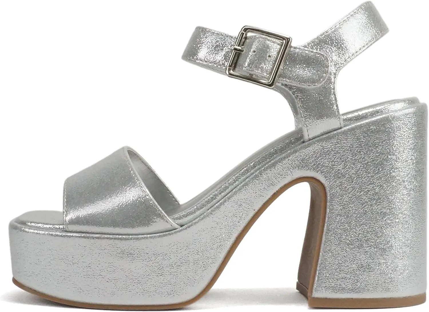 Soda Launch ~ Women Open Toe Ankle Strap Platform Chunky High Heeled Sandal