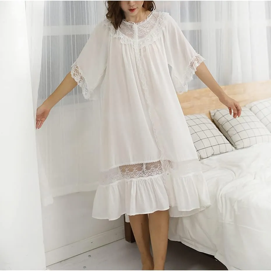 Soft Princess Nightie Vintage Casual Loungewear