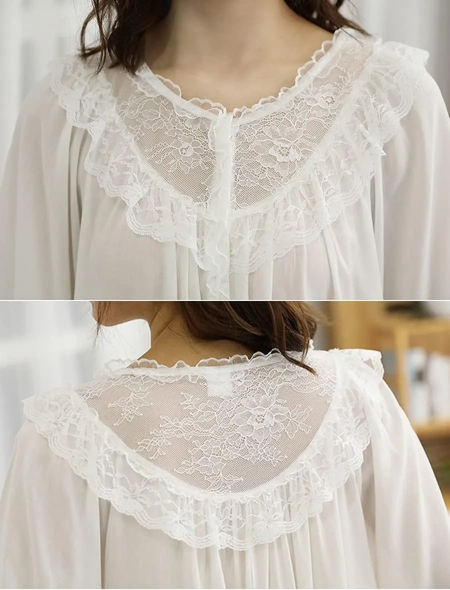 Soft Princess Nightie Vintage Casual Loungewear