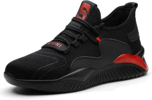 Steel Toe Work Shoes for Men Women Lightweight Industrial & Construction Slip Resistant Puncture Proof Safety