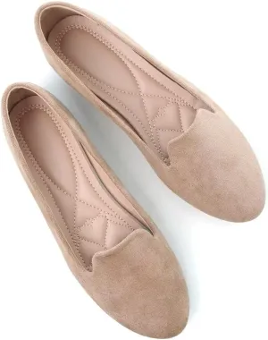 Stunner Women Cute Slip-On Ballet Shoes Soft Solid Classic Pointed Toe Flats