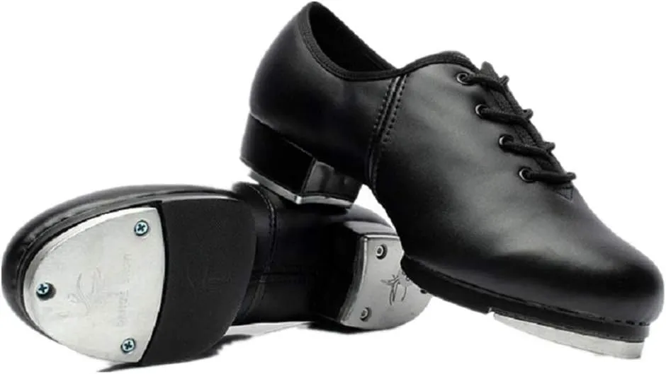 Synthetic Tap Shoes Oxford Dancing Shoes for Men,Adults, Black