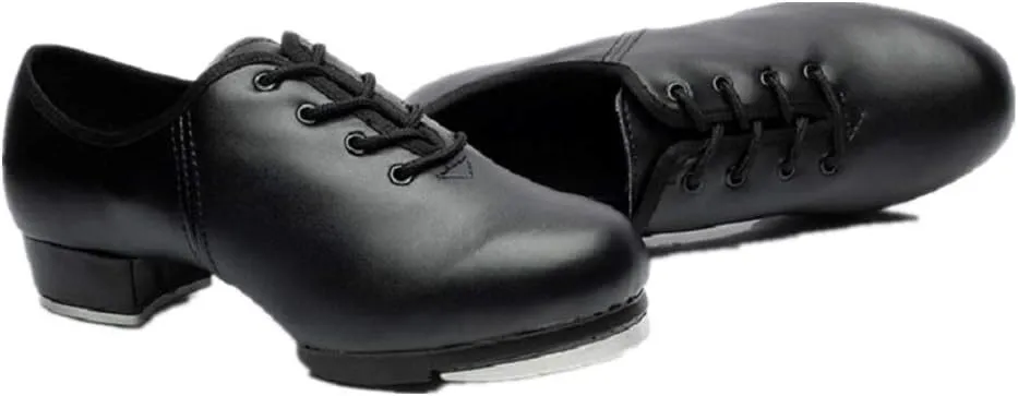 Synthetic Tap Shoes Oxford Dancing Shoes for Men,Adults, Black
