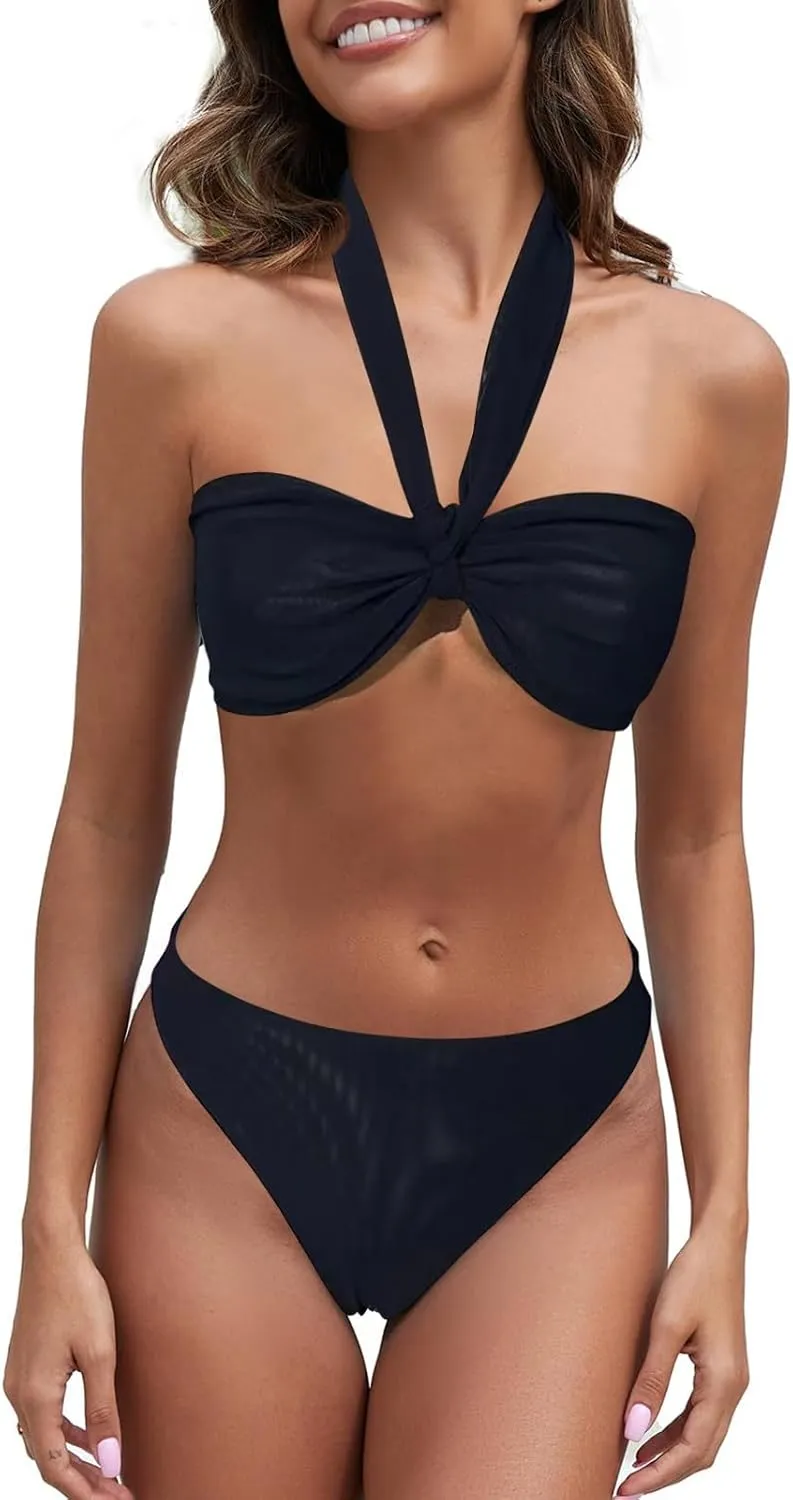 Tan Through Swimwear Women Mesh Sexy One Piece Monokini Tummy Control Summer Tan Thru Bathing Suit Thong Bikini Swimwear