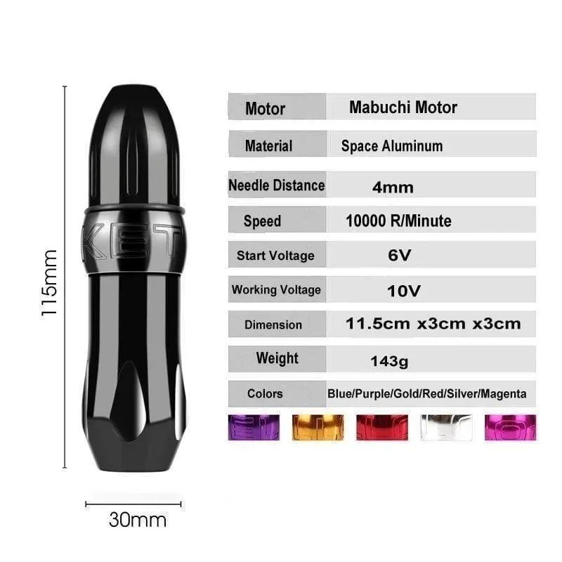 Tattoo Rotary Pen Professional Permanent Makeup Tattoo Machine for Tattoo Artists And Beginner Tattoo Studio Supplies