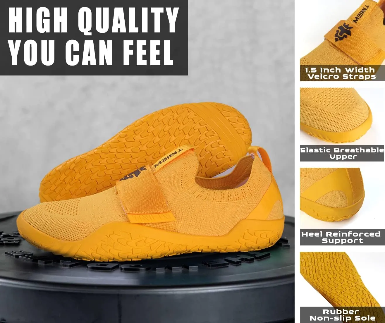 TAVIEW Deadlift Shoes - Non-Slip Weightlifting Shoes for Powerlifting, Deadlifting & Crossfit