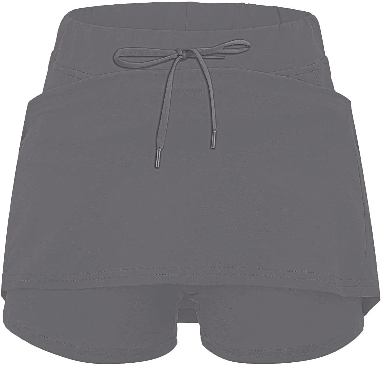 Tennis Skorts for Women with Inner Shorts High Waisted Drawstring Mini Skirts Summer Trendy Athletic Workout Shorts