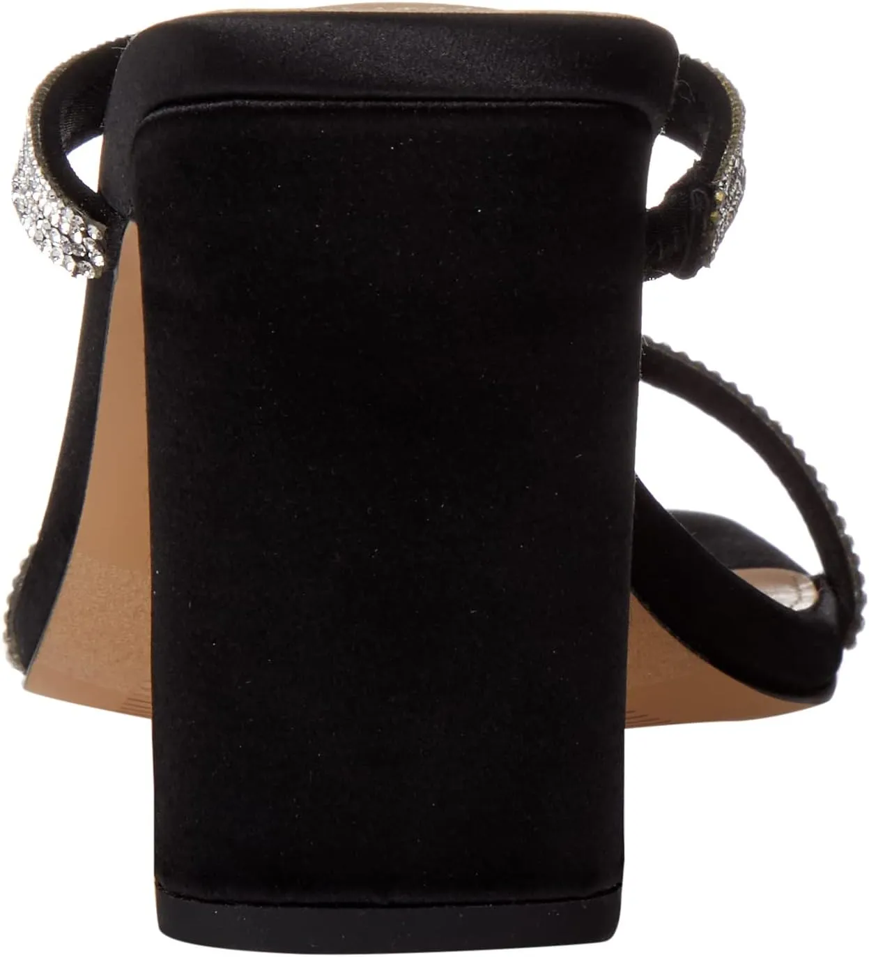 The Drop Women's Avery Square Toe Two Strap High Heeled Sandal