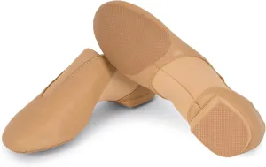 Theatricals Girls Ultimate Competition Leather Jazz Shoes with Neoprene