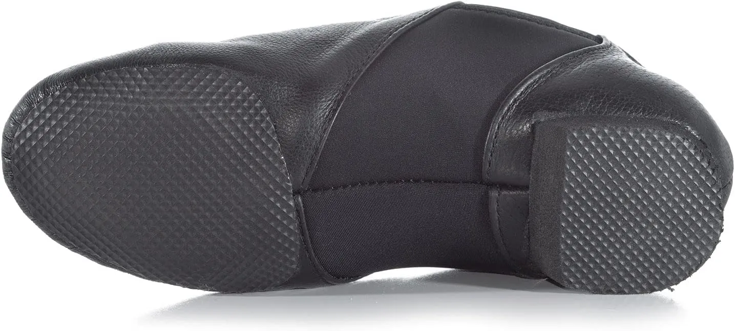 Theatricals Girls Ultimate Competition Leather Jazz Shoes with Neoprene