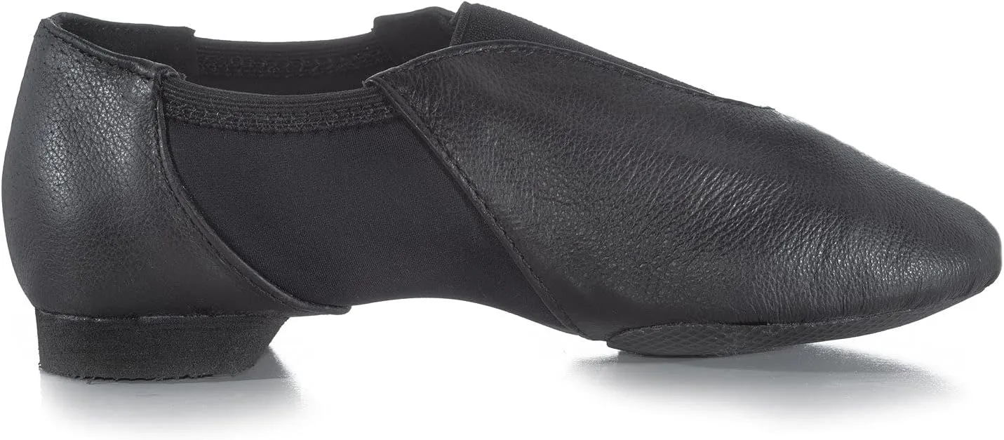 Theatricals Girls Ultimate Competition Leather Jazz Shoes with Neoprene