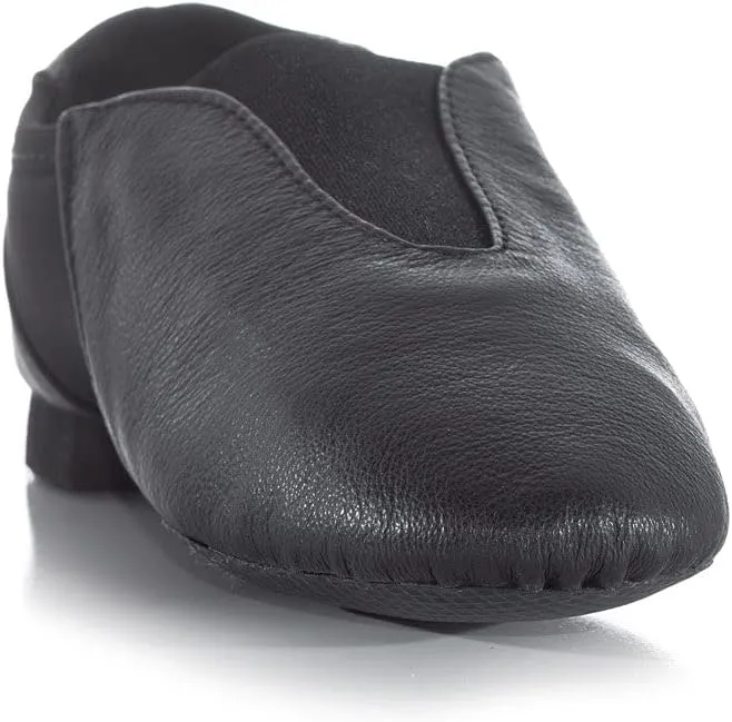 Theatricals Girls Ultimate Competition Leather Jazz Shoes with Neoprene