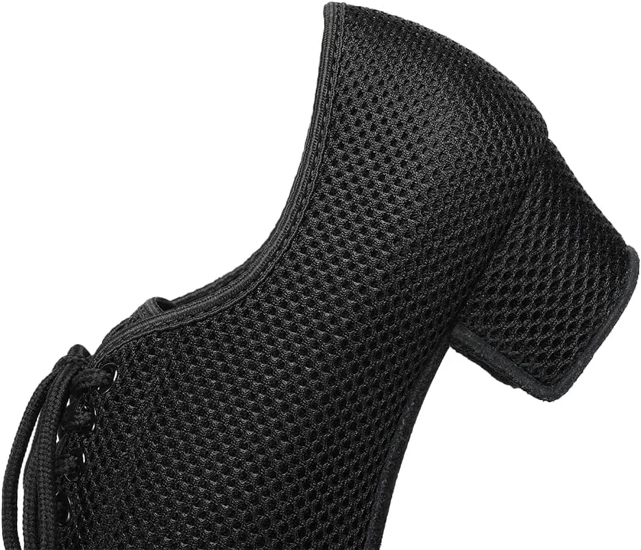 TINRYMX Ballroom Dance Shoes Women Practice Teaching Modern Professional Standard Latin Salsa Dance Shoes, Model RY-1801WB
