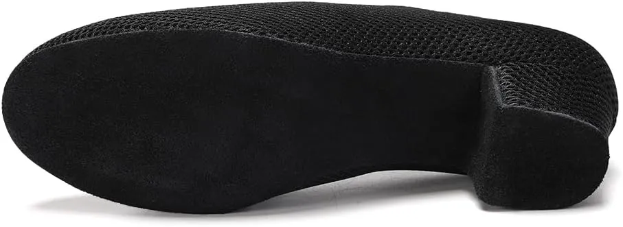 TINRYMX Ballroom Dance Shoes Women Practice Teaching Modern Professional Standard Latin Salsa Dance Shoes, Model RY-1801WB