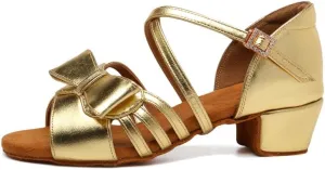 TINRYMX Girls&Women Latin Dance Shoes Ballroom Salsa Tango Professional Performance Practice Dance Shoes,Model-EM-PMTL