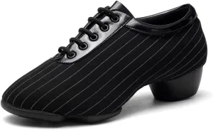 TINRYMX Women Ballroom Dance Shoes Standard Practice Teaching Professional Performance Latin Salsa Dance Shoes,Model-KC207