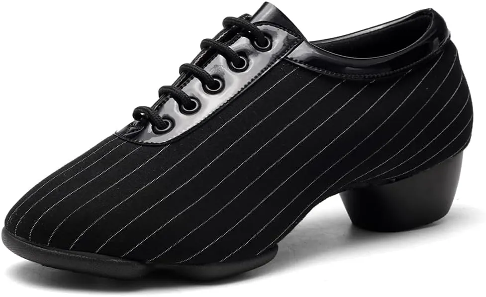 TINRYMX Women Ballroom Dance Shoes Standard Practice Teaching Professional Performance Latin Salsa Dance Shoes,Model-KC207