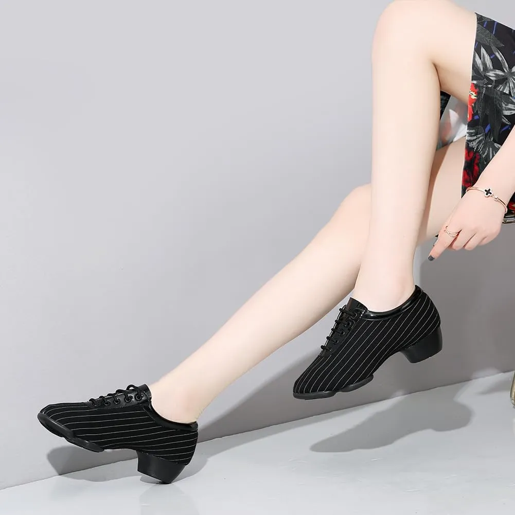 TINRYMX Women Ballroom Dance Shoes Standard Practice Teaching Professional Performance Latin Salsa Dance Shoes,Model-KC207