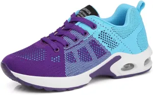 TINRYMX Women Modern Dance Shoes Lace up Air Cushion Sneakers Ballroom Jazz Hip hop Practice Dance Sneaker Shoes,Model-LYX1722