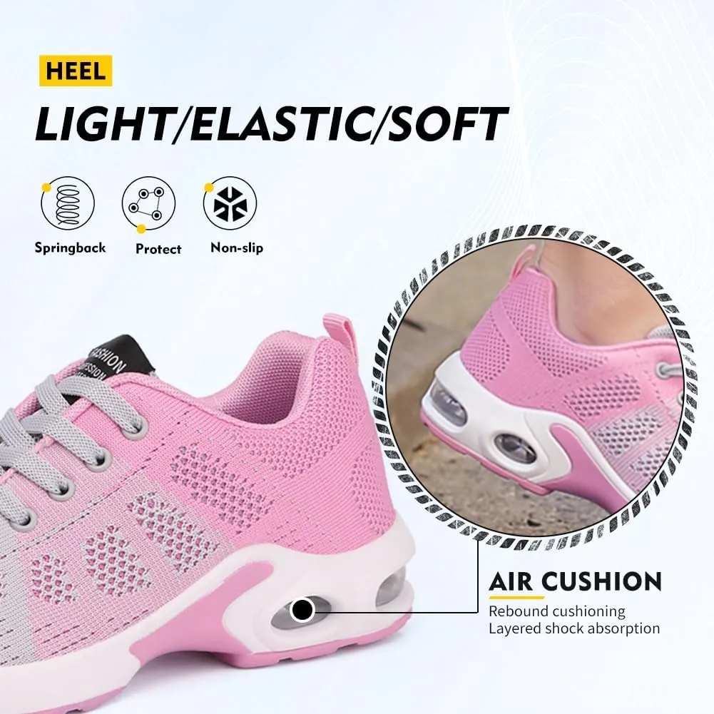 TINRYMX Women Modern Dance Shoes Lace up Air Cushion Sneakers Ballroom Jazz Hip hop Practice Dance Sneaker Shoes,Model-LYX1722